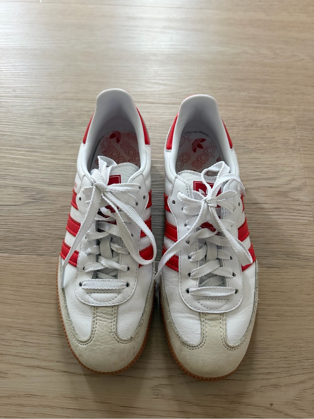 Adidas Red Sambas Women Size 8.5